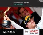 Nico Rosberg de 2015 Monako Grand Prix zaferi kutluyor